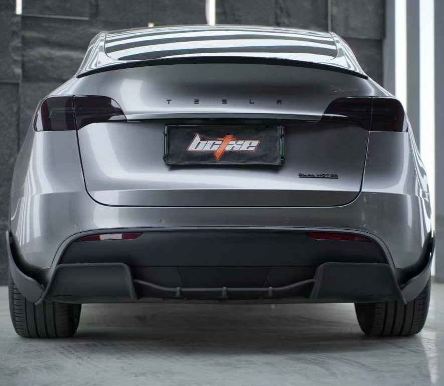BCTXE Tuning Rear Diffuser Under Board & Canards for Tesla Model Y Performance Standard 2020-2025 Dry Pre-preg Carbon Fiber