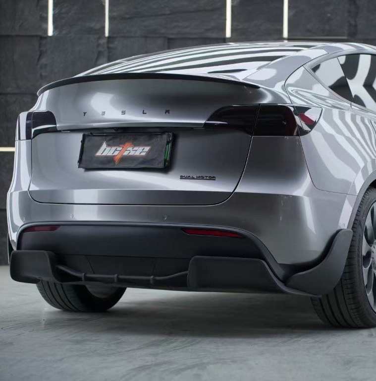 BCTXE Tuning Rear Diffuser Under Board & Canards for Tesla Model Y Performance Standard 2020-2025 Dry Pre-preg Carbon Fiber