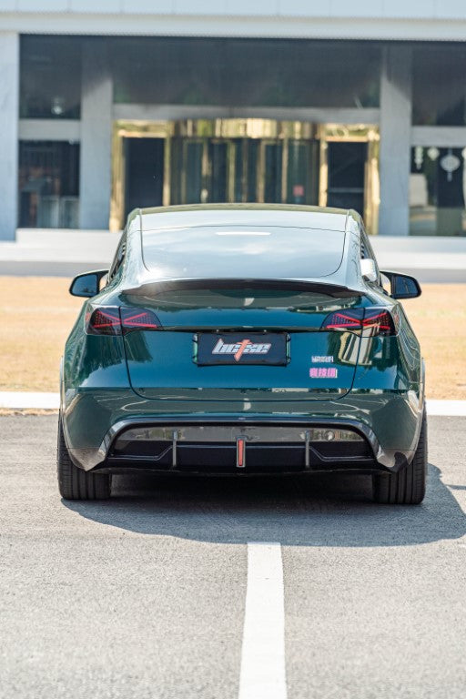 BCTXE Tuning V1 Rear Lip Spoiler for Tesla Model Y Performance Standard 2020-2025 Dry Pre-preg Carbon Fiber