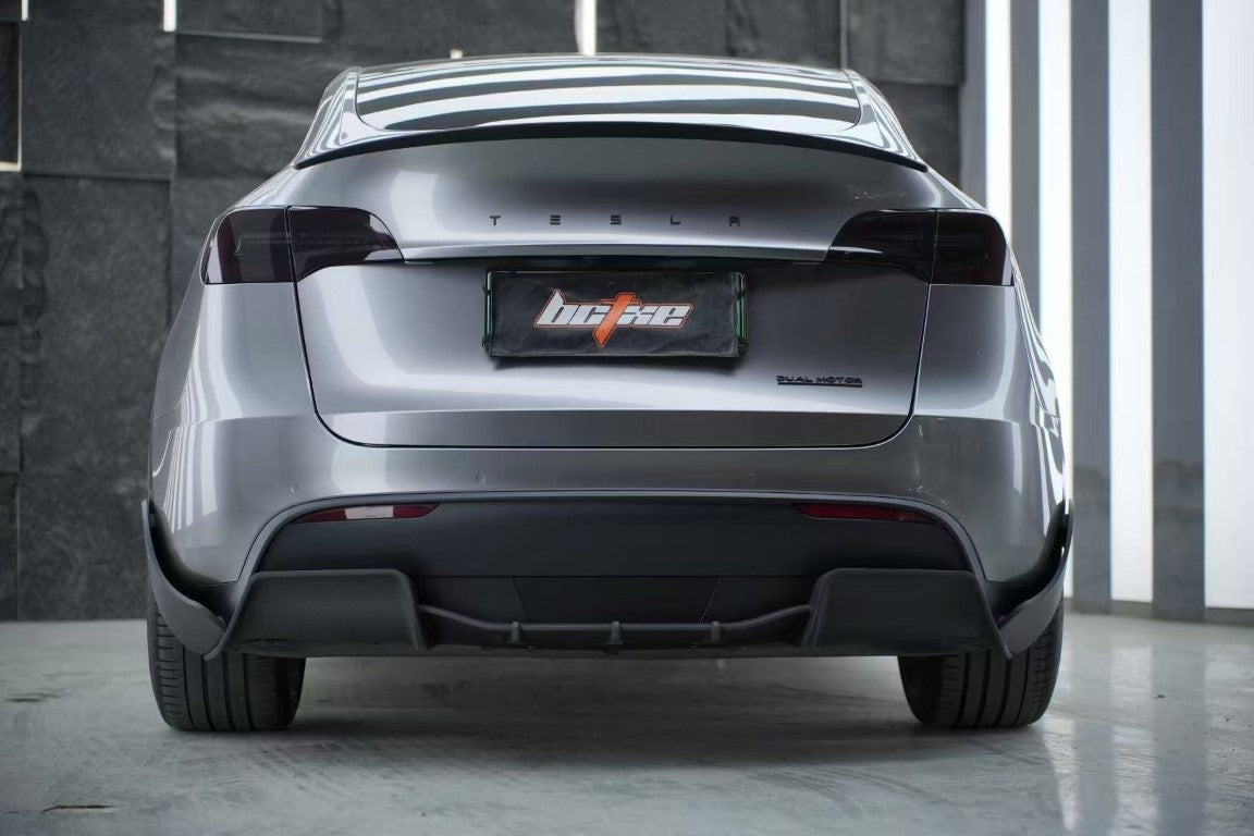BCTXE Tuning V2 Rear Lip Spoiler for Tesla Model Y Performance Standard 2020-2025 Dry Pre-preg Carbon Fiber