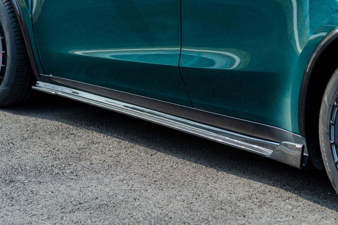 BCTXE Tuning V1 Side Skirts for Tesla Model Y Performance Standard 2020-2025 Carbon Fiber