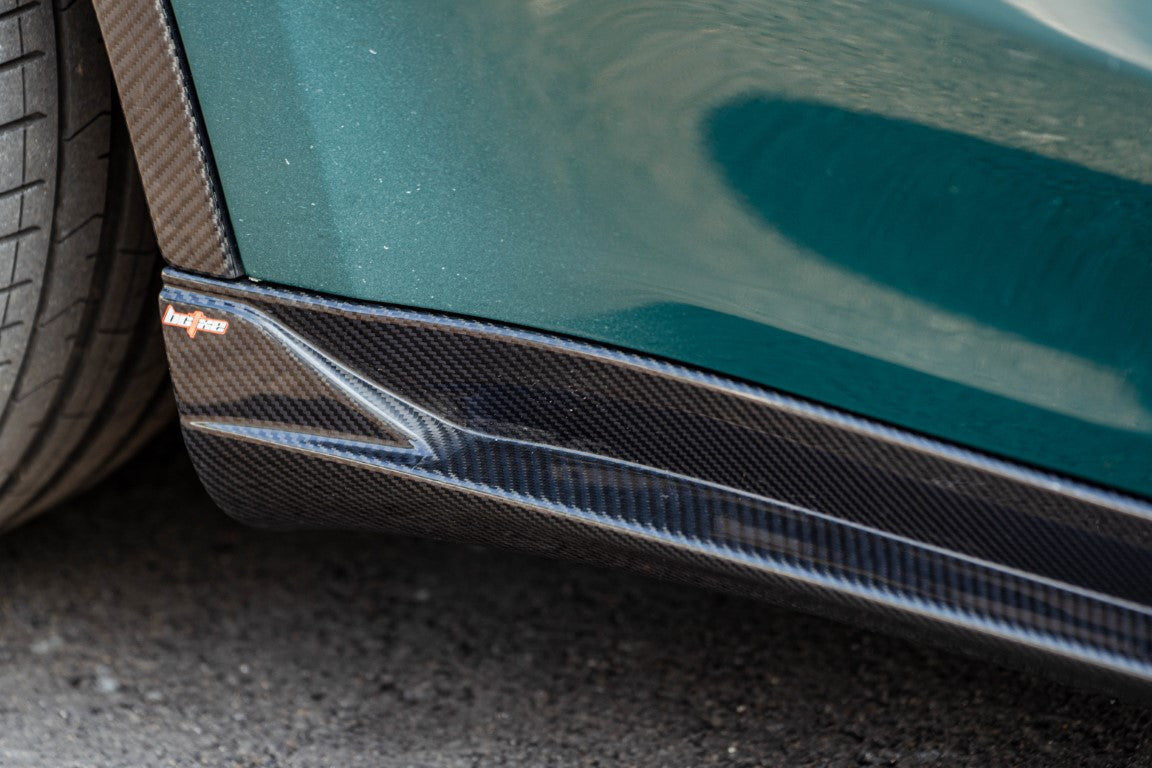 BCTXE Tuning V2 Side Skirts for Tesla Model Y Performance Standard 2020-2025 Dry Pre-preg Carbon Fiber