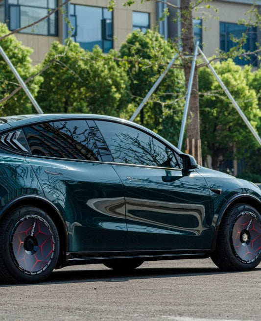 BCTXE Tuning V2 Side Skirts for Tesla Model Y Performance Standard 2020-2025 Dry Pre-preg Carbon Fiber