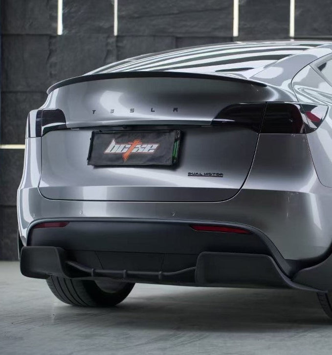 BCTXE Tuning V2 Rear Lip Spoiler for Tesla Model Y Performance Standard 2020-2025 Dry Pre-preg Carbon Fiber