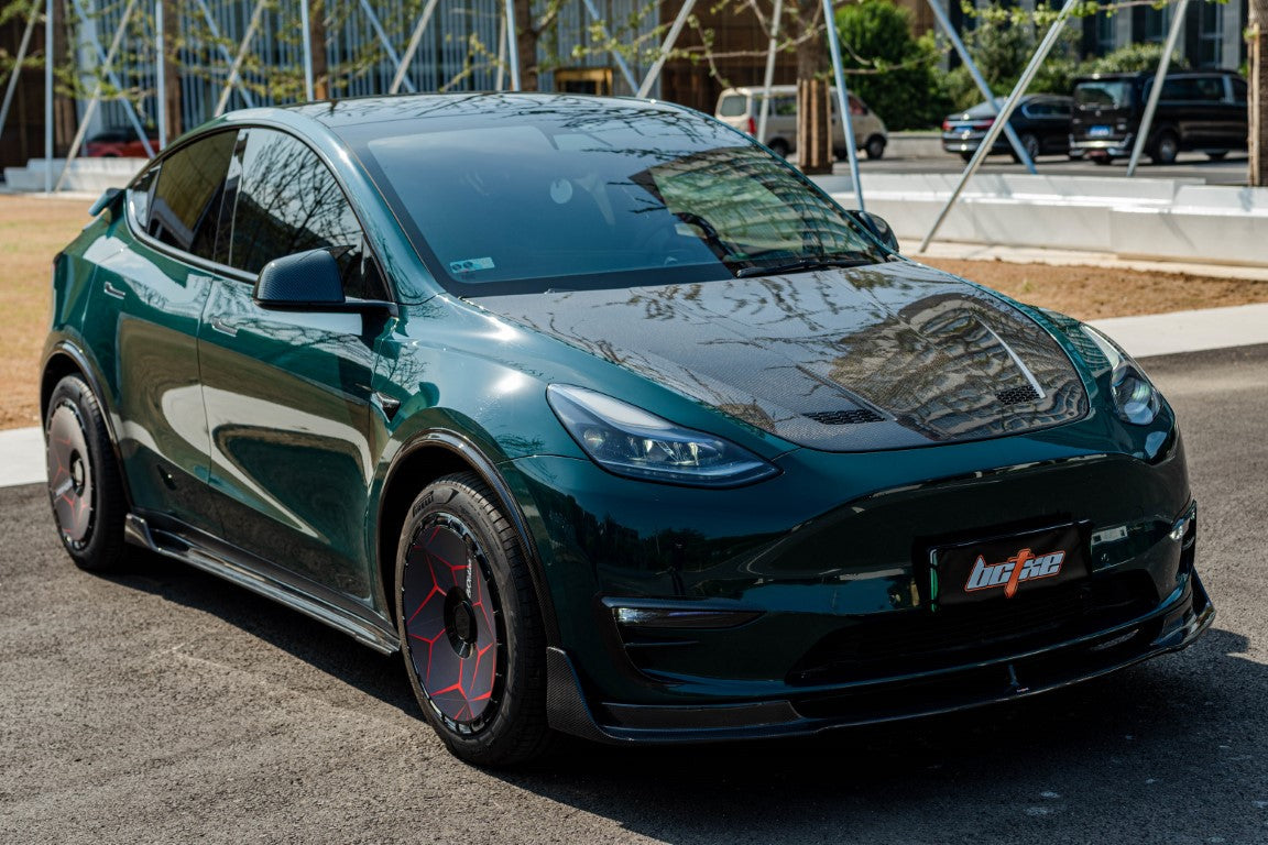 BCTXE Tuning OEM Replacement Style Wheel Arches for Tesla Model Y Performance Standard 2020-2025 Dry Pre-preg Carbon Fiber