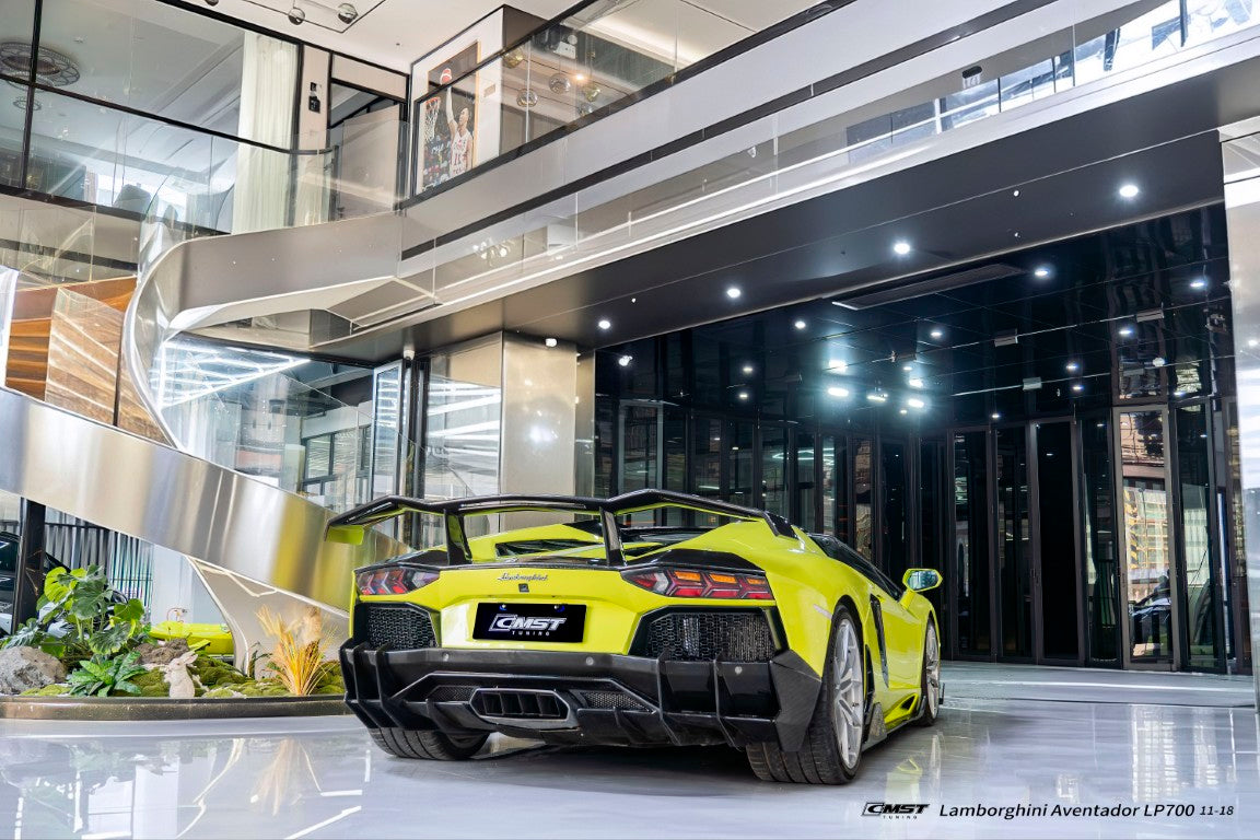 CMST Tuning V1 Rear Spoiler Wing for Lamborghini Aventador LP700 LP720 2012-2023 Dry Pre-preg Carbon Fiber / FRP