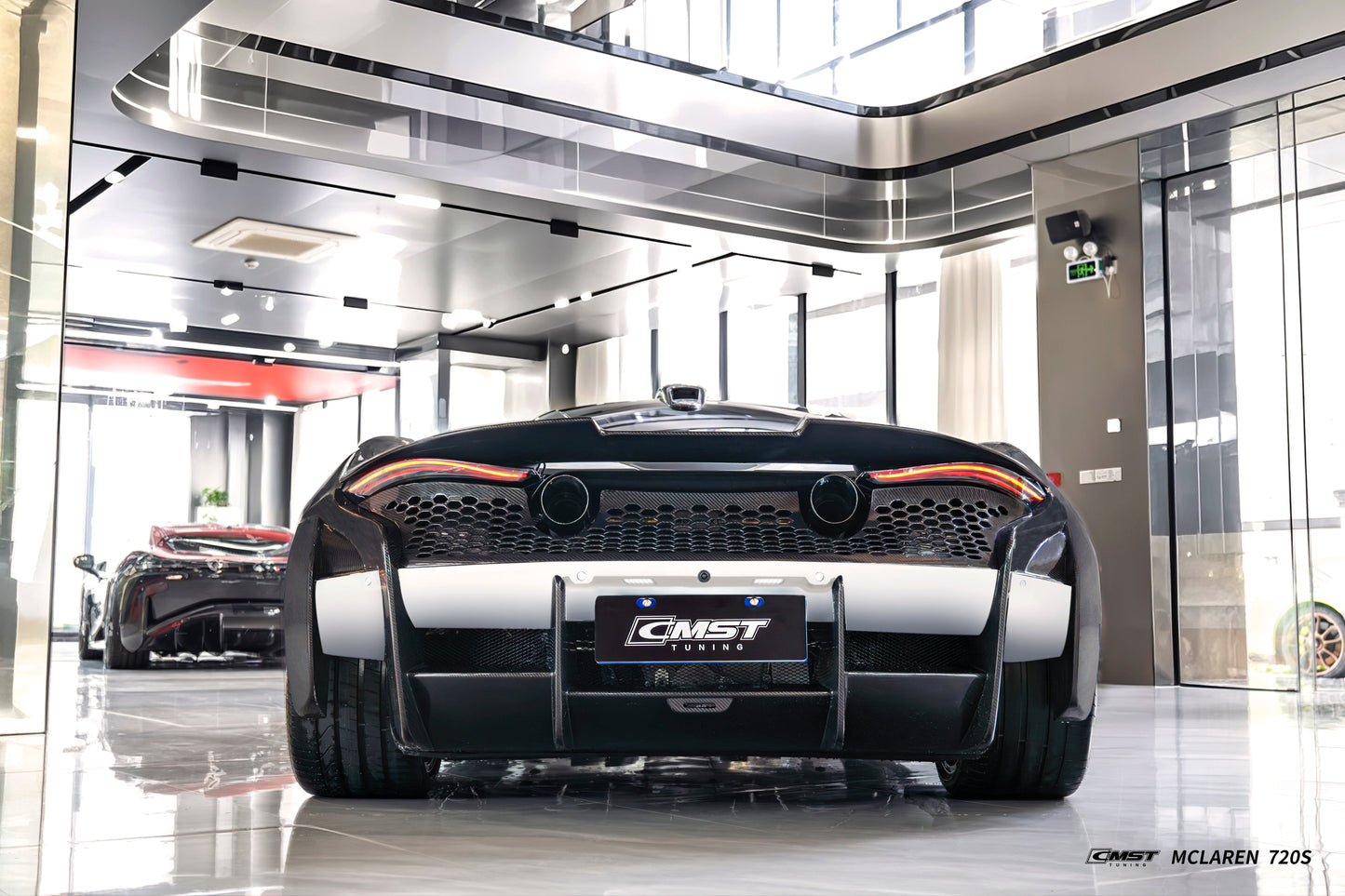 CMST Tuning Rear Bumper & Diffuser for McLaren 720S 2018-2023 Dry Pre-preg Carbon Fiber / FRP