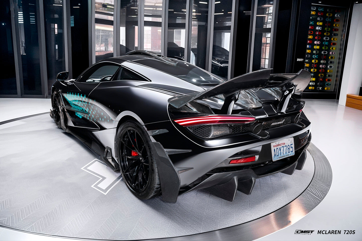 CMST Tuning Rear Bumper Side Valences for McLaren 720S 2018-2023 Dry Pre-preg Carbon Fiber / FRP