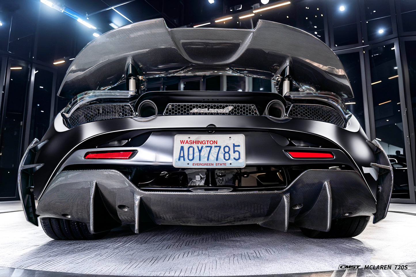 CMST Tuning Rear Bumper Side Valences for McLaren 720S 2018-2023 Dry Pre-preg Carbon Fiber / FRP