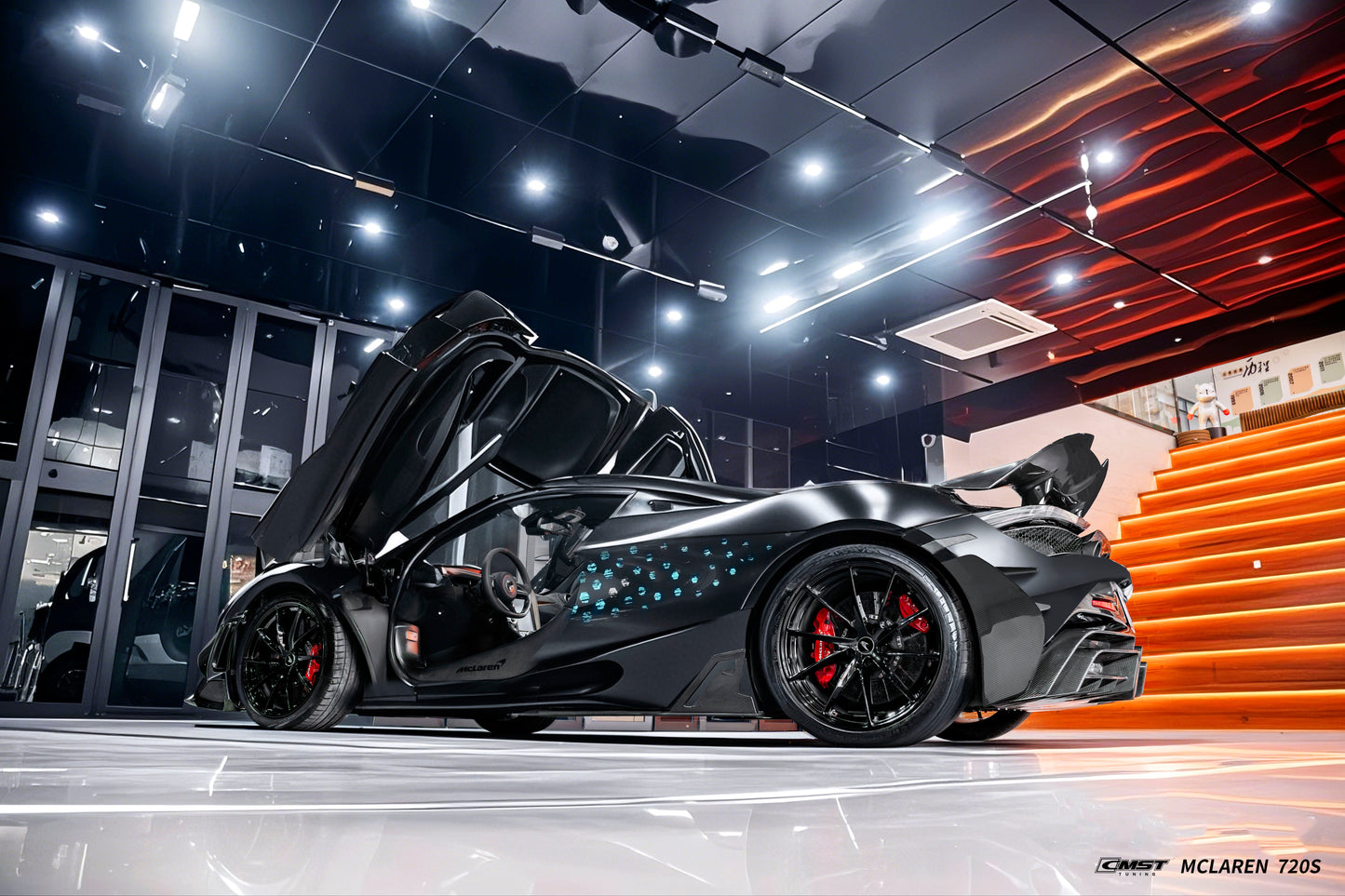 CMST Tuning Rear Bumper Side Valences for McLaren 720S 2018-2023 Dry Pre-preg Carbon Fiber / FRP