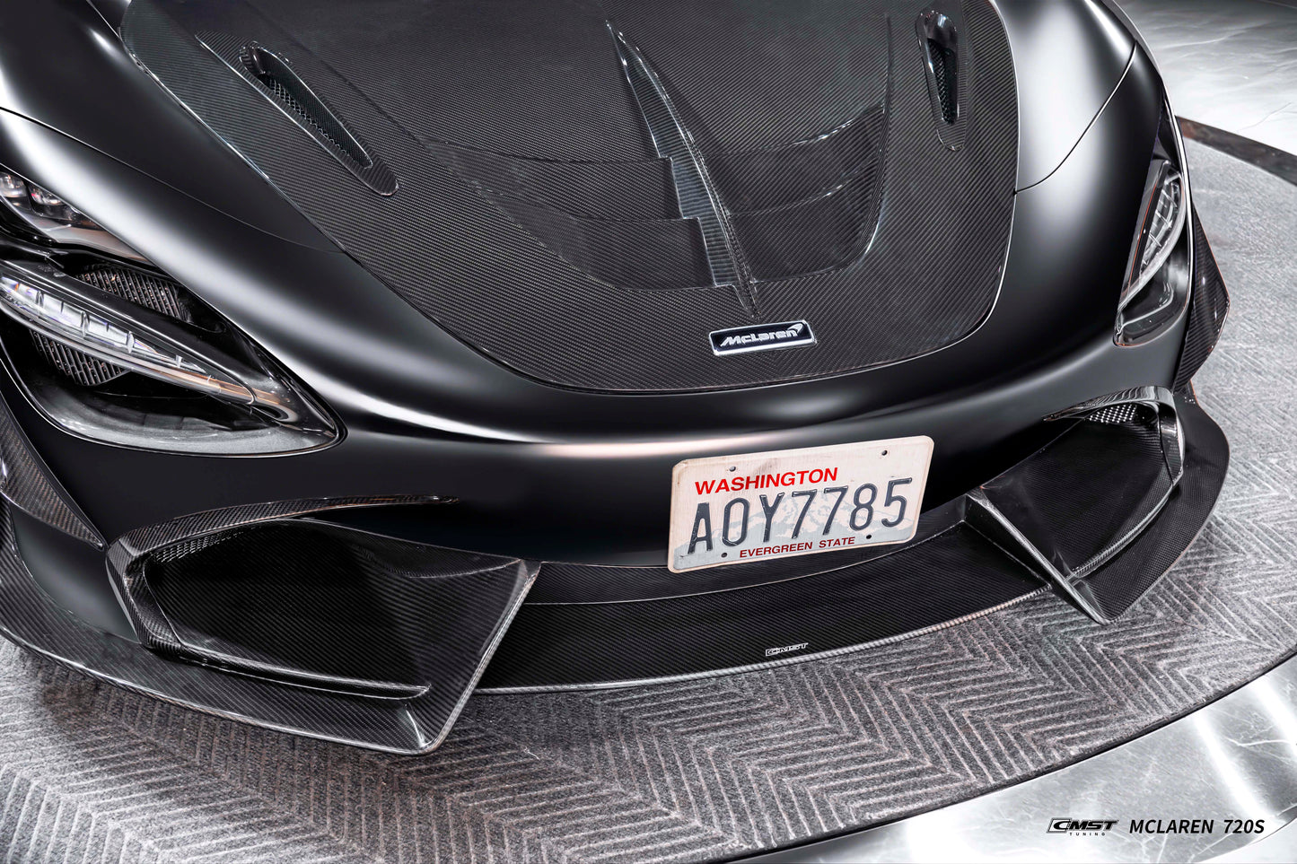 CMST Tuning V2 Front Lip for McLaren 720S 2018-2023 Dry Pre-preg Carbon Fiber / FRP