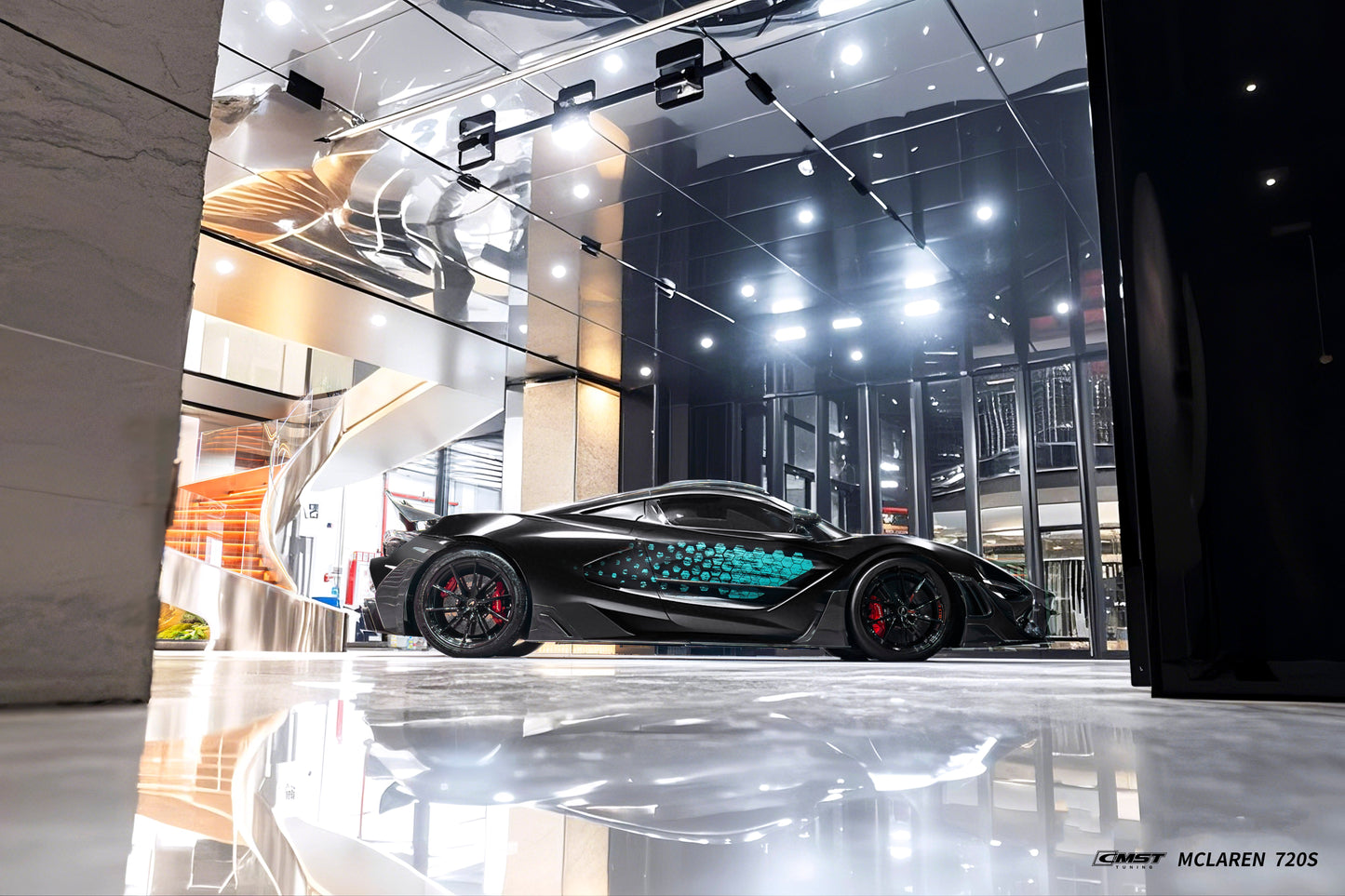 CMST Tuning Side Skirts for McLaren 720S 2018-2023 & 750S 2024-ON Dry Pre-preg Carbon Fiber / FRP