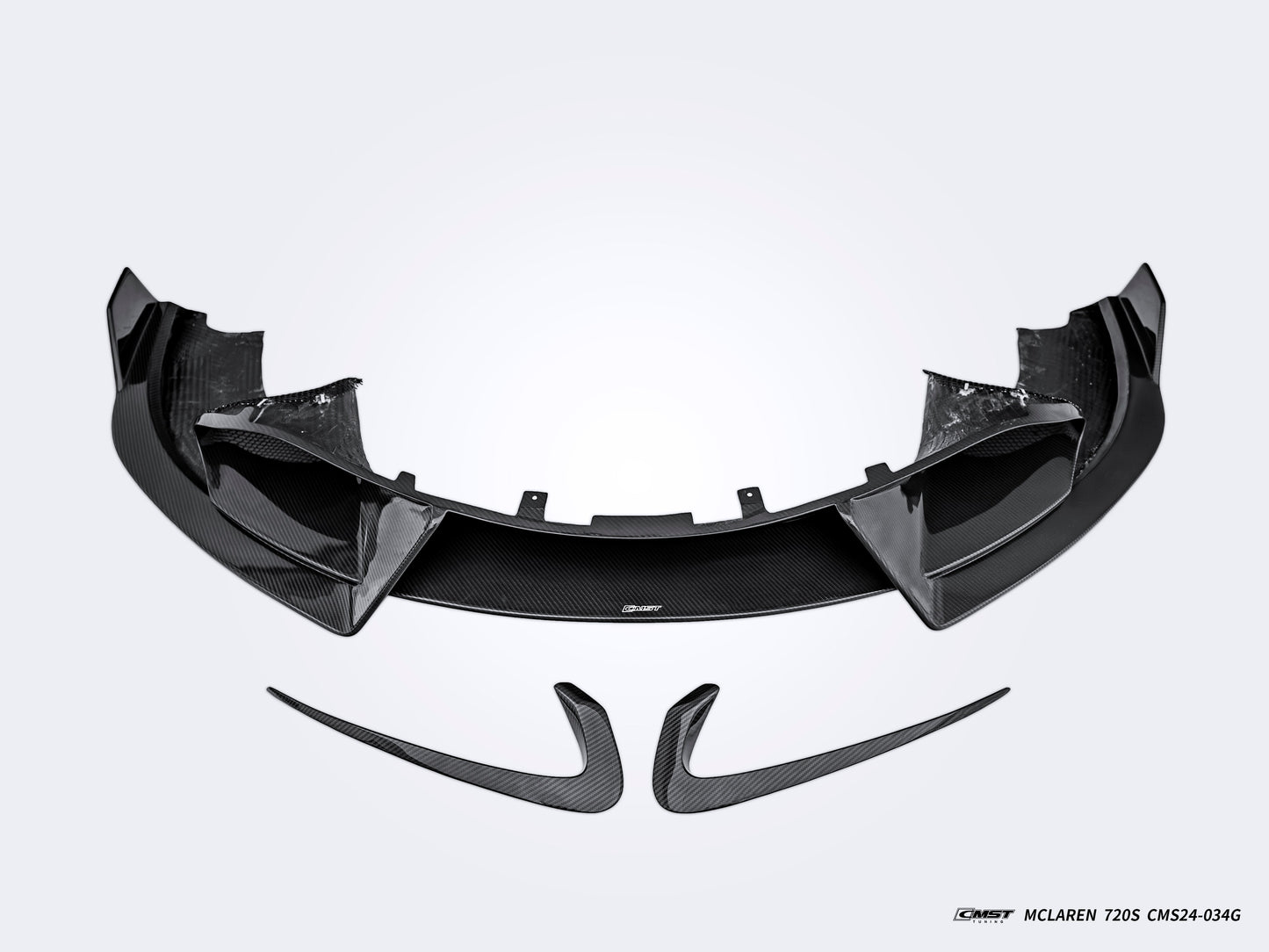 CMST Tuning V2 Front Lip for McLaren 720S 2018-2023 Dry Pre-preg Carbon Fiber / FRP