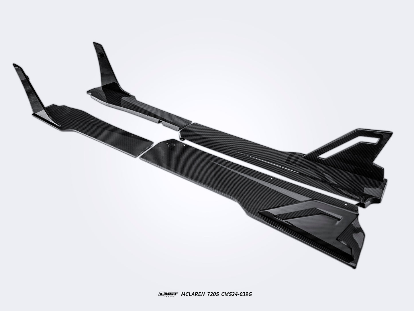 CMST Tuning Side Skirts for McLaren 720S 2018-2023 & 750S 2024-ON Dry Pre-preg Carbon Fiber / FRP