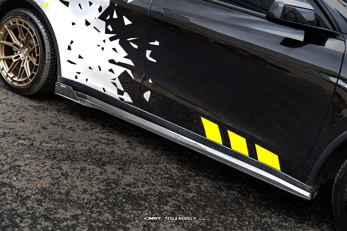 CMST Tuning V1 Side Skirts for Tesla Model Y Juniper 2026-ON Carbon Fiber / FRP