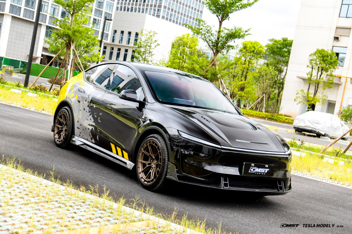 CMST Tuning V2 Front Lip for Tesla Model Y Juniper 2026-ON Carbon Fiber / FRP