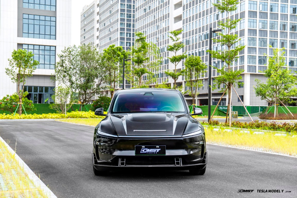 CMST Tuning V2 Front Lip for Tesla Model Y Juniper 2026-ON Carbon Fiber / FRP