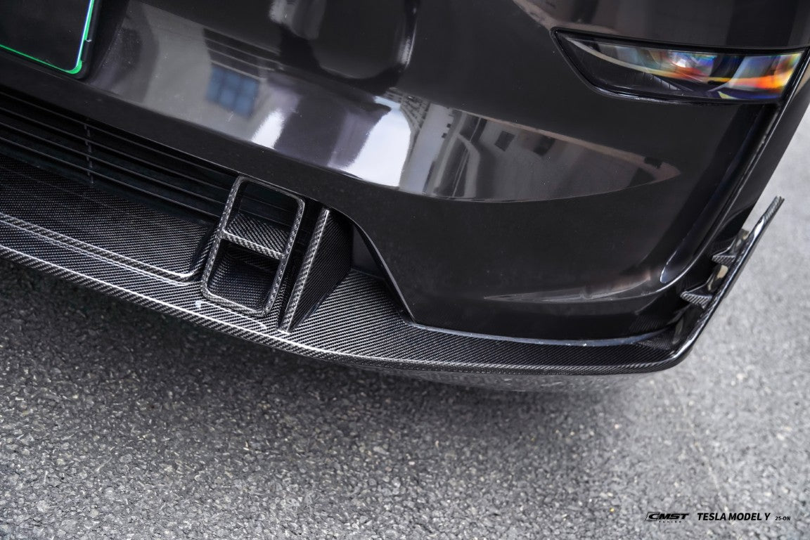 CMST Tuning V2 Front Lip for Tesla Model Y Juniper 2026-ON Carbon Fiber / FRP