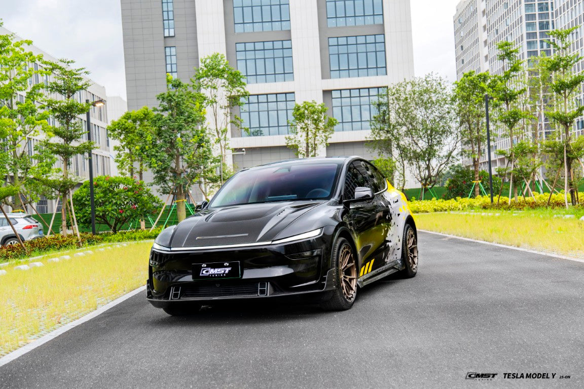 CMST Tuning V2 Front Lip for Tesla Model Y Juniper 2026-ON Carbon Fiber / FRP