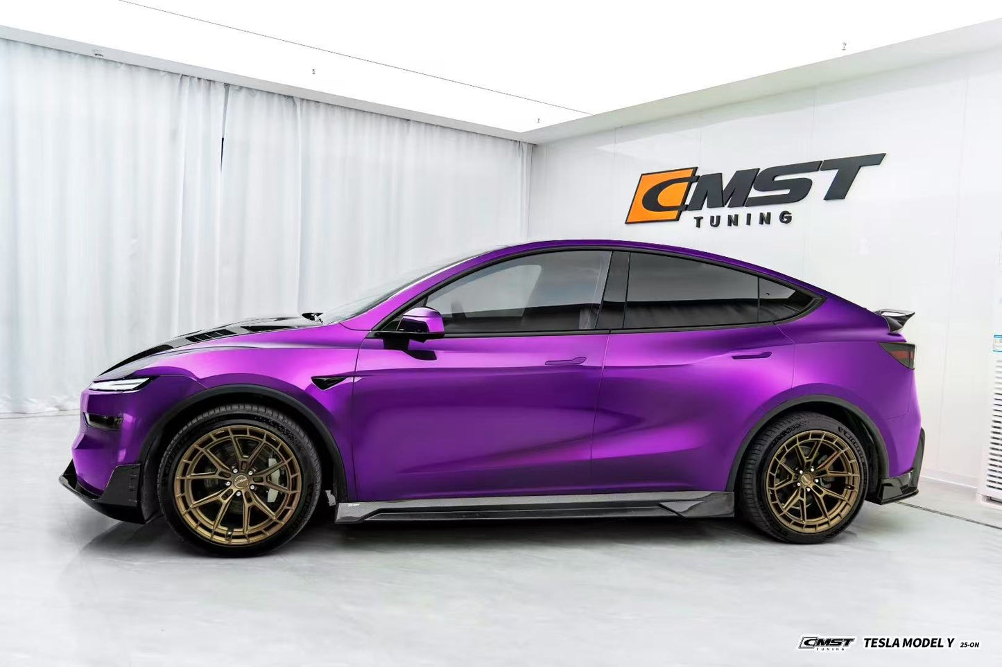 CMST Tuning V2 Side Skirts for Tesla Model Y Juniper 2026-ON Carbon Fiber / FRP