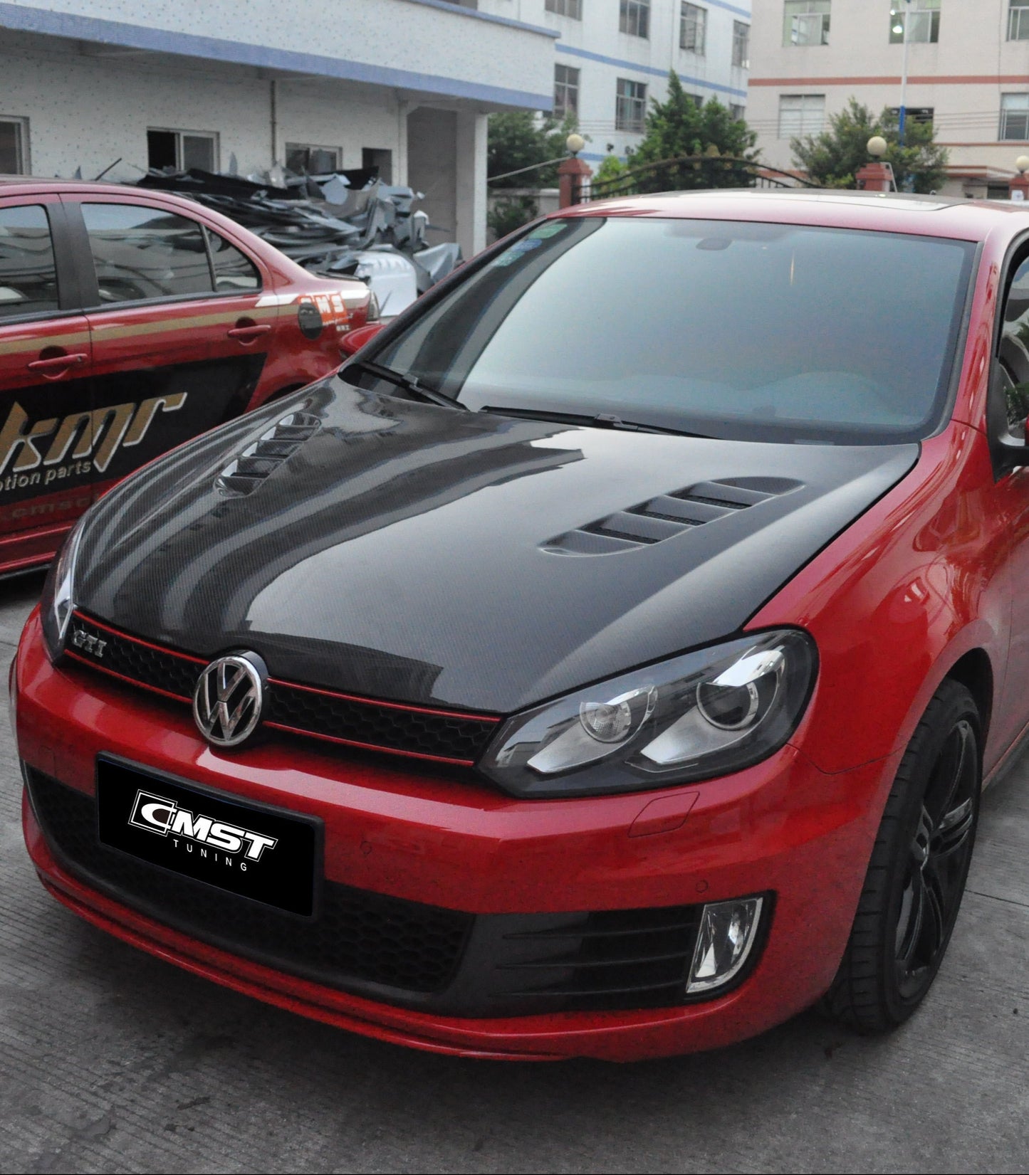 CMST Tuning V1 Hood for Volkswagen Golf Base GTI R MK6 MK6.5 2010-2014 Carbon Fiber/FRP
