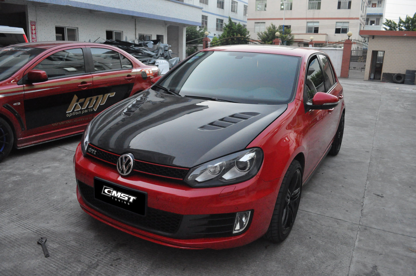 CMST Tuning V1 Hood for Volkswagen Golf Base GTI R MK6 MK6.5 2010-2014 Carbon Fiber/FRP