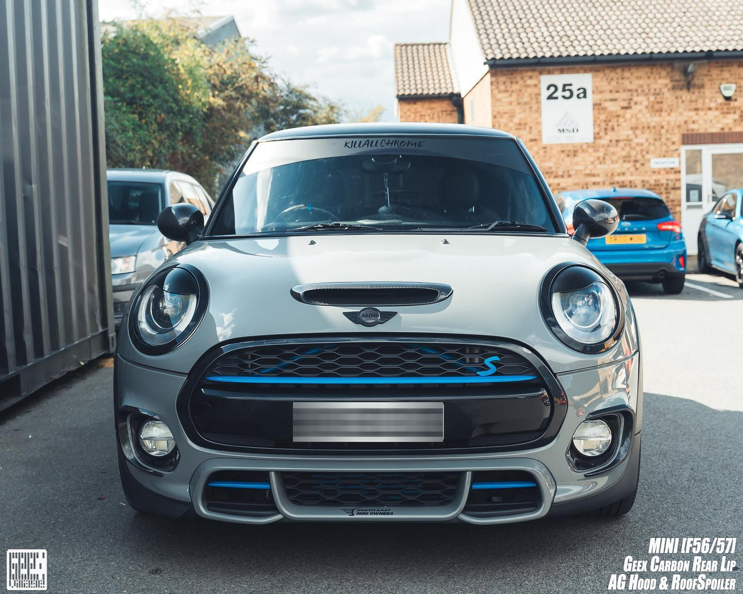 Geex Village Fog Light Bezel for MINI Cooper JCW S Base F56 2014-2018 Pre-LCI Carbon Fiber/FRP
