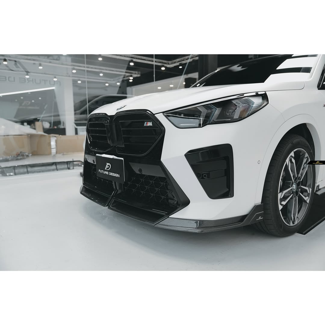 Future Design V1 Front Lip for BMW X2 IX2 M35i sDrive28i xDrive28i U10 2024-ON Dry Pre-preg Carbon/FRP