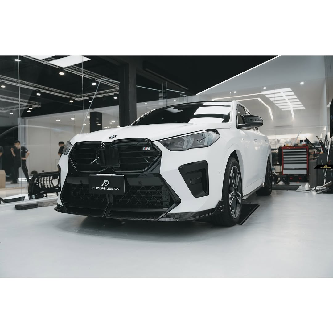 Future Design V1 Front Lip for BMW X2 IX2 M35i sDrive28i xDrive28i U10 2024-ON Dry Pre-preg Carbon/FRP