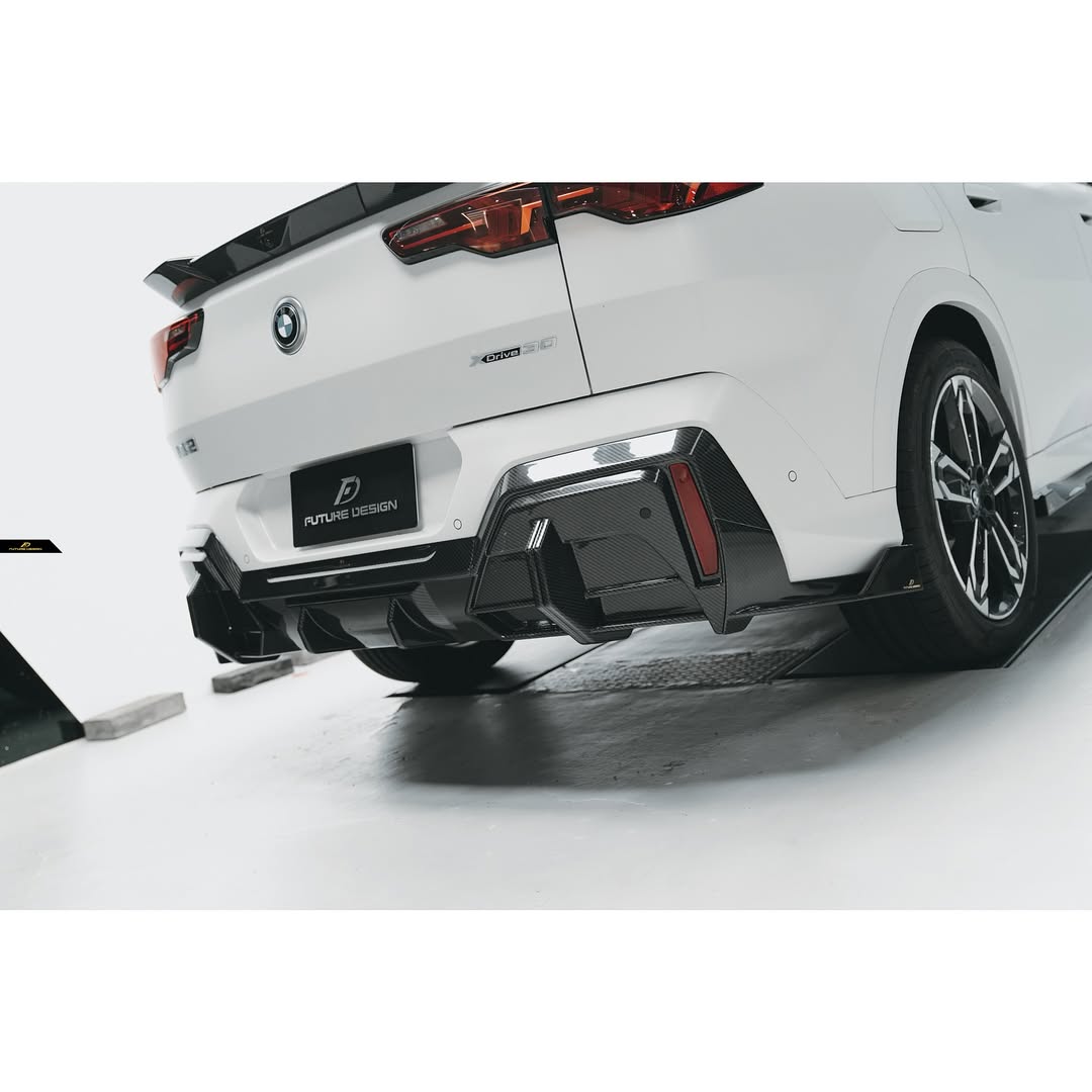 Future Design Rear Spoiler for BMW X2 IX2 M35i sDrive28i xDrive28i U10 2024-ON Dry Pre-preg Carbon Fiber/FRP
