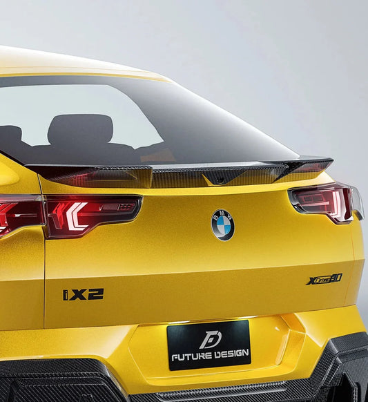 Future Design Rear Spoiler for BMW X2 IX2 M35i sDrive28i xDrive28i U10 2024-ON Dry Pre-preg Carbon Fiber/FRP