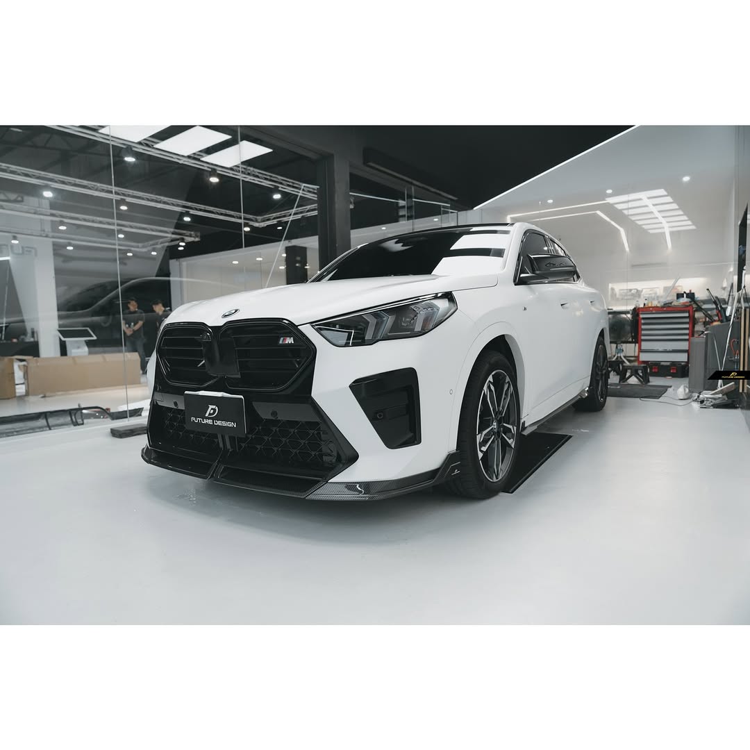 Future Design V1 Front Lip for BMW X2 IX2 M35i sDrive28i xDrive28i U10 2024-ON Dry Pre-preg Carbon/FRP