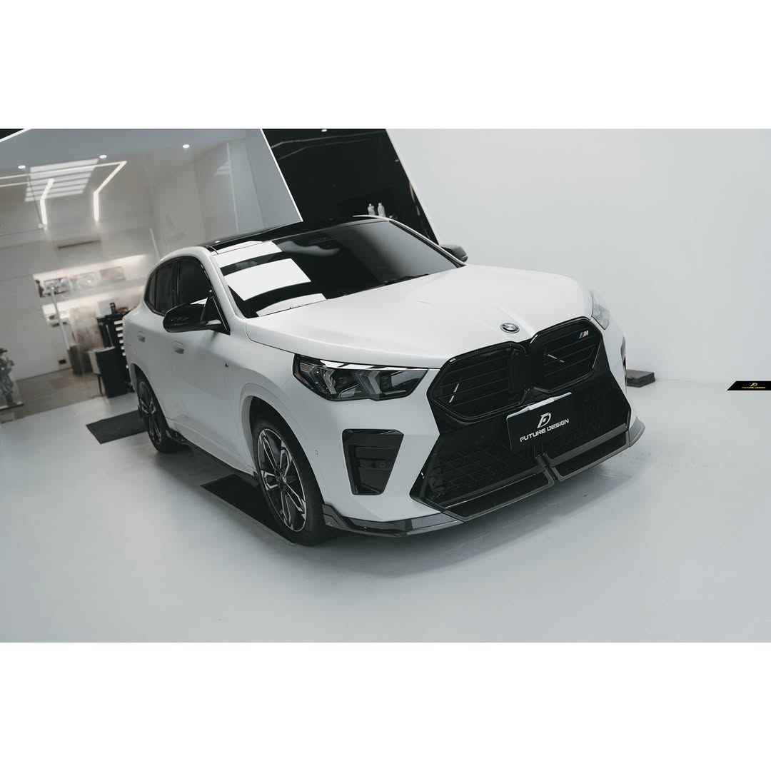 Future Design V1 Front Lip for BMW X2 IX2 M35i sDrive28i xDrive28i U10 2024-ON Dry Pre-preg Carbon/FRP