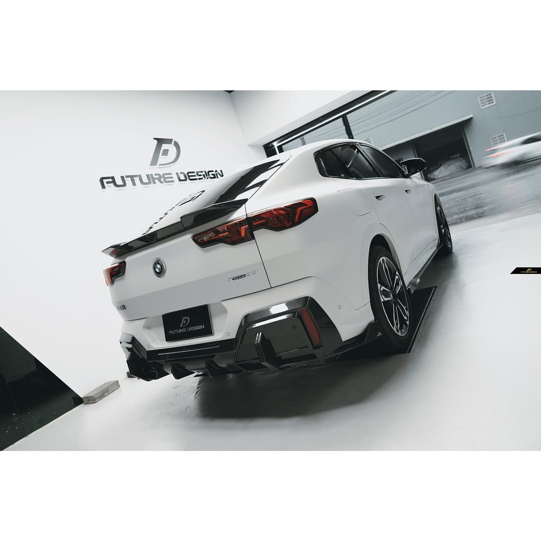 Future Design Rear Spoiler for BMW X2 IX2 M35i sDrive28i xDrive28i U10 2024-ON Dry Pre-preg Carbon Fiber/FRP