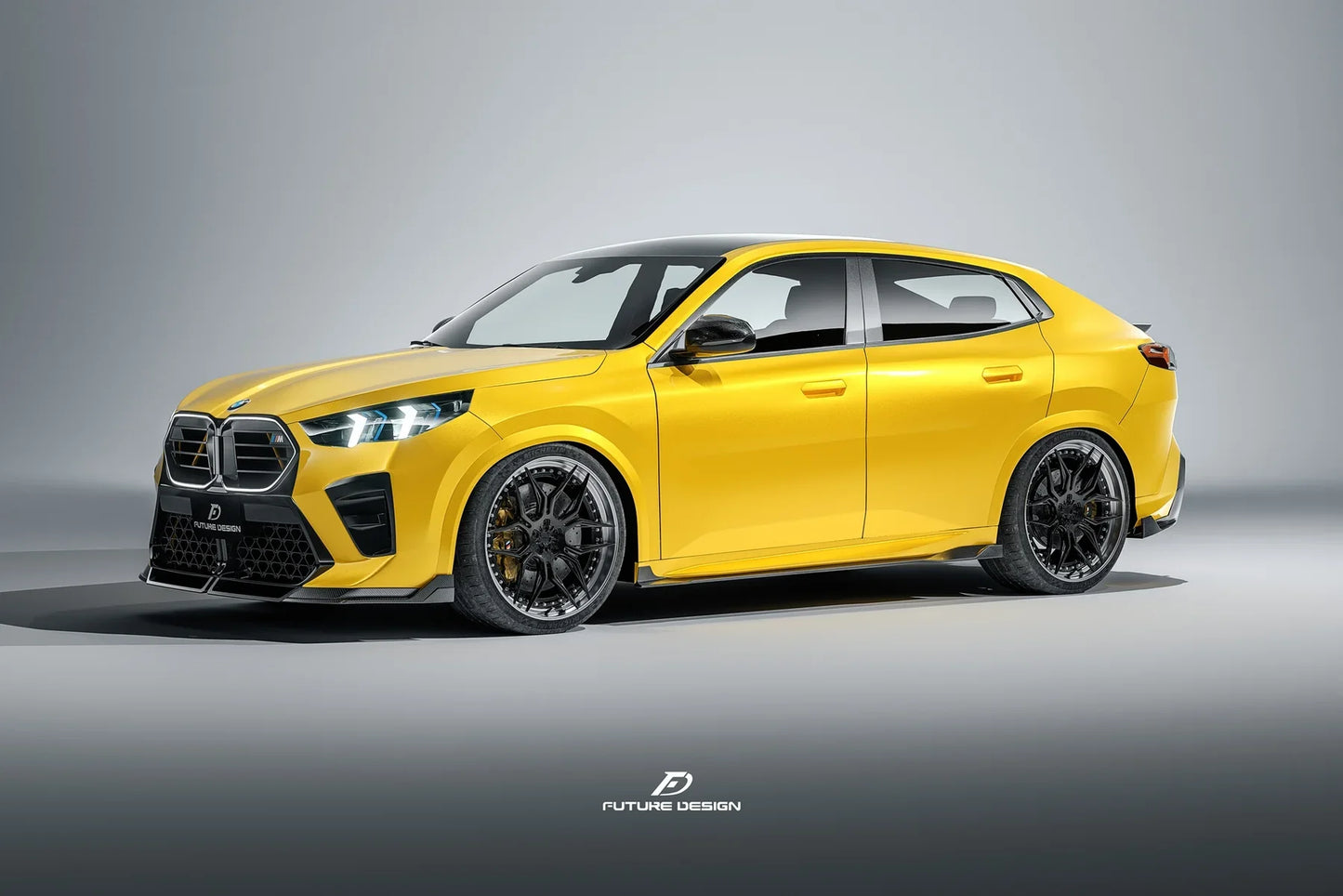 Future Design V1 Front Lip for BMW X2 IX2 M35i sDrive28i xDrive28i U10 2024-ON Dry Pre-preg Carbon/FRP