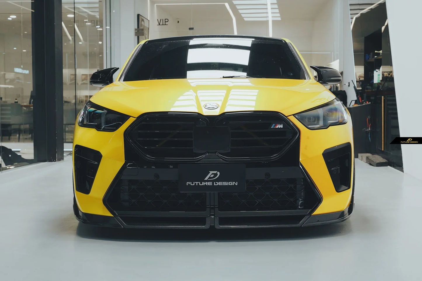 Future Design V1 Front Lip for BMW X2 IX2 M35i sDrive28i xDrive28i U10 2024-ON Dry Pre-preg Carbon/FRP