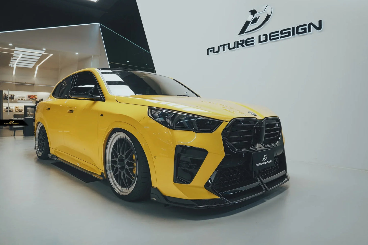Future Design V1 Front Lip for BMW X2 IX2 M35i sDrive28i xDrive28i U10 2024-ON Dry Pre-preg Carbon/FRP
