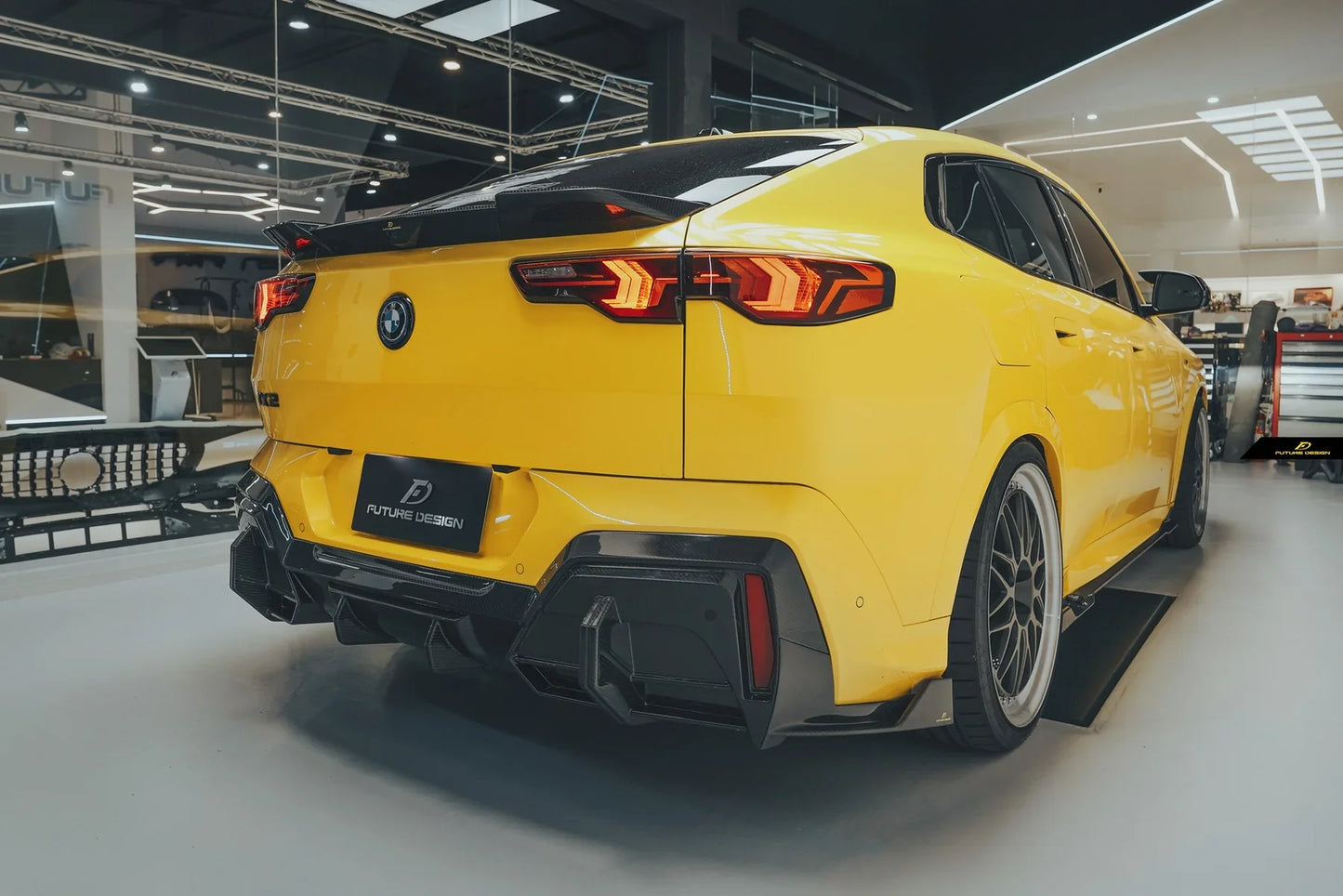 Future Design Rear Diffuser for BMW X2 IX2 sDrive28i xDrive28i U10 2024-ON Dry Pre-preg Carbon Fiber/FRP
