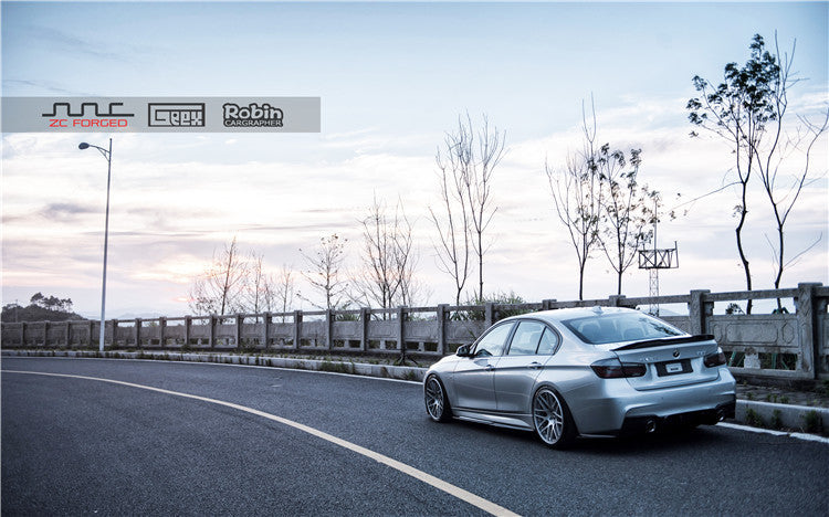 Geex Village Rear Lip Spoiler for BMW 3 Series 340i 335i 330i 335d 330d 325d F30 Sedan 2012-2019 Carbon Fiber