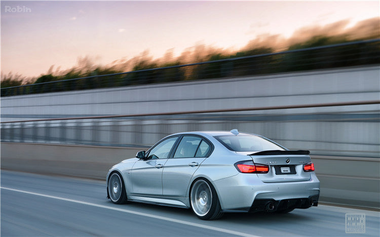 Geex Village Rear Lip Spoiler for BMW 3 Series 340i 335i 330i 335d 330d 325d F30 Sedan 2012-2019 Carbon Fiber
