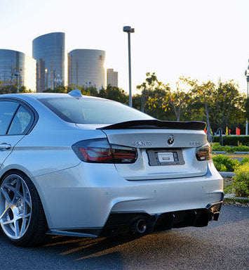 Geex Village Rear Lip Spoiler for BMW 3 Series 340i 335i 330i 335d 330d 325d F30 Sedan 2012-2019 Carbon Fiber