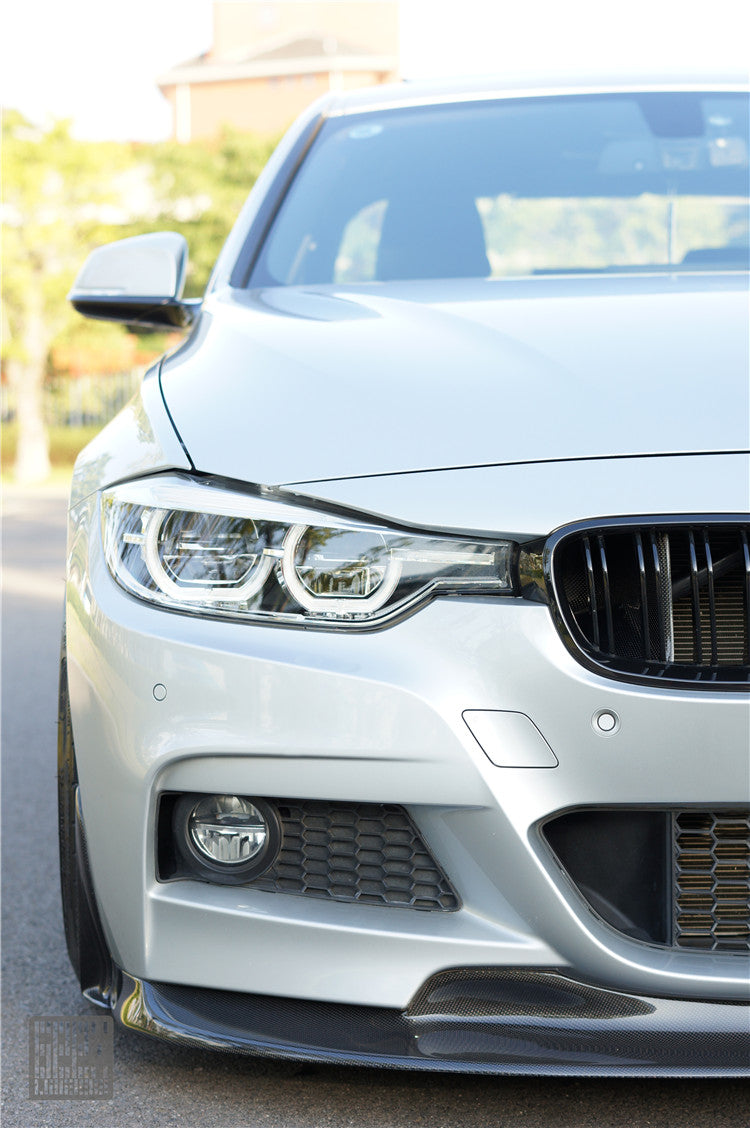 Geex Village V1 Front Lip & Side Splitters for BMW 3 Series M Sport 340i 335i F30 F31 2012-2019 Carbon Fiber