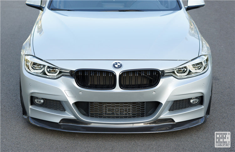 Geex Village V1 Front Lip & Side Splitters for BMW 3 Series M Sport 340i 335i F30 F31 2012-2019 Carbon Fiber