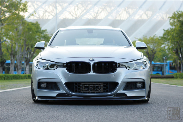 Geex Village V1 Front Lip & Side Splitters for BMW 3 Series M Sport 340i 335i F30 F31 2012-2019 Carbon Fiber