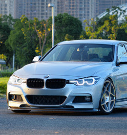 Geex Village V1 Front Lip & Side Splitters for BMW 3 Series M Sport 340i 335i F30 F31 2012-2019 Carbon Fiber