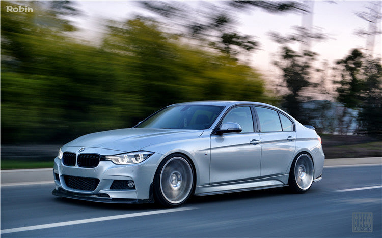 Geex Village V1 Front Lip & Side Splitters for BMW 3 Series M Sport 340i 335i F30 F31 2012-2019 Carbon Fiber