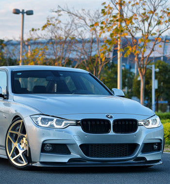 Geex Village V1 Front Lip & Side Splitters for BMW 3 Series M Sport 340i 335i F30 F31 2012-2019 Carbon Fiber