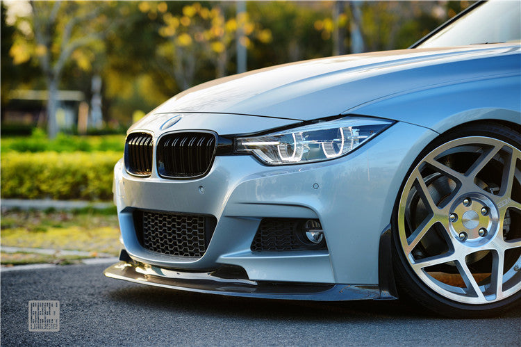 Geex Village V1 Front Lip & Side Splitters for BMW 3 Series M Sport 340i 335i F30 F31 2012-2019 Carbon Fiber