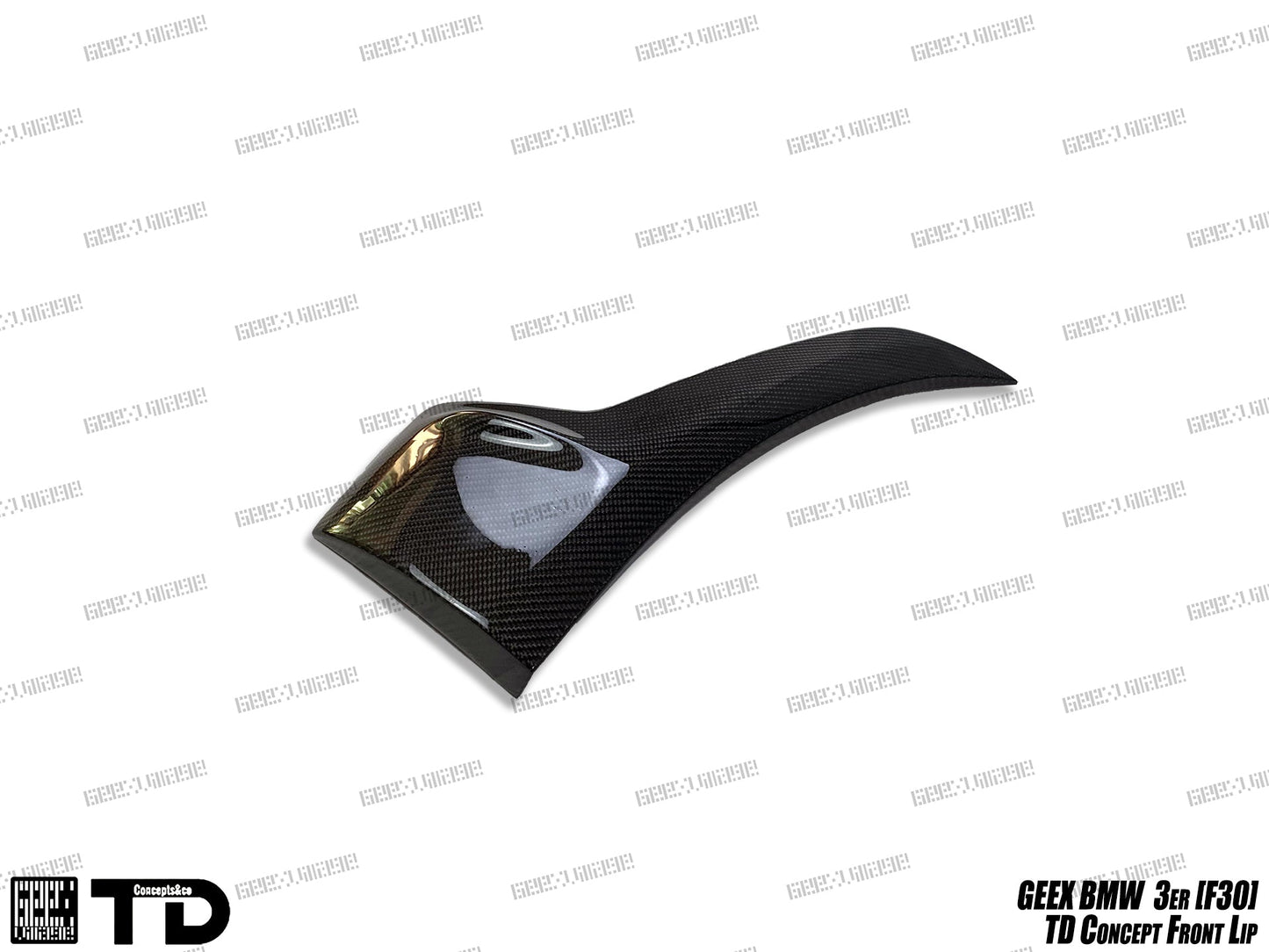 Geex Village V2 Front Bumper Air Diverter Canards & Lip for BMW M Sport 340i 335i F30 2012-2019 Carbon Fiber/FRP