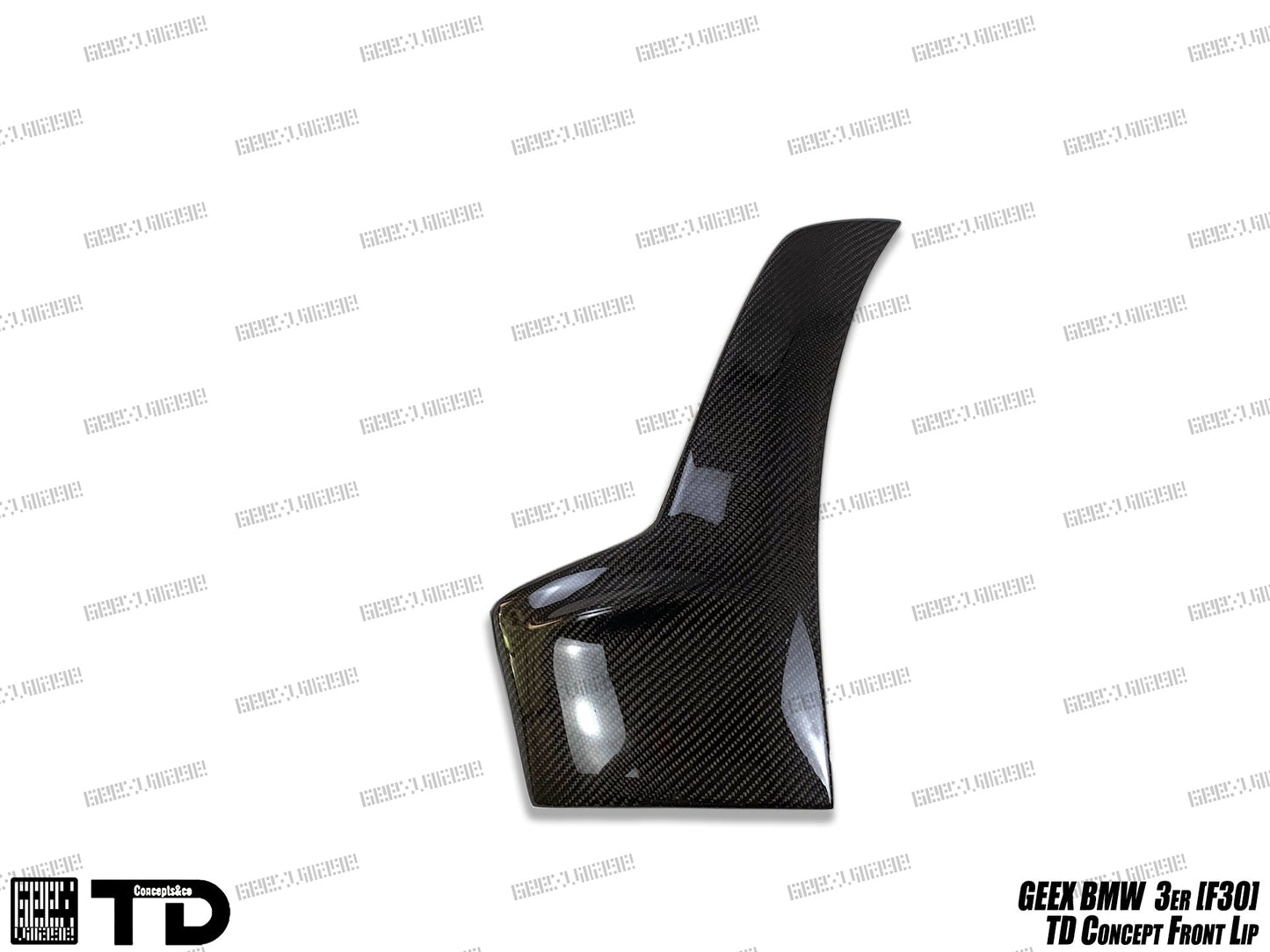 Geex Village V2 Front Bumper Air Diverter Canards & Lip for BMW M Sport 340i 335i F30 2012-2019 Carbon Fiber/FRP